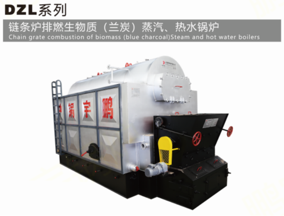 DZL系列 链条炉排燃生物质(兰炭)蒸汽、热水锅炉 DZL系列 链条炉排燃生物质(兰炭)蒸汽、热水锅炉